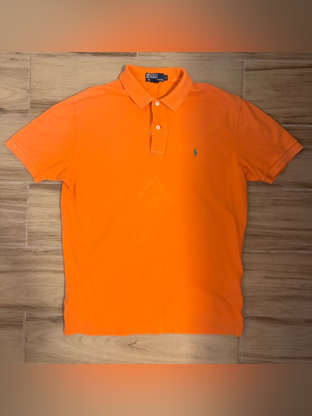 Vintage Polo Ralph Lauren Short Sleeve Polo Shirt Orange Size M